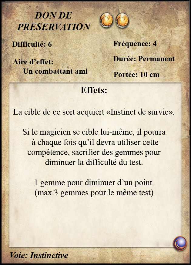 Don de Préservation